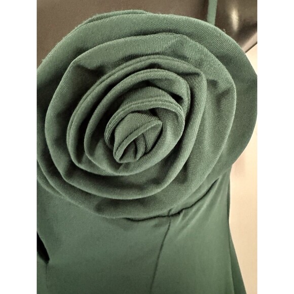 NWT AFFRM Women’s Green Bodycon Mini Dress Flower Bust Size M - Picture 2 of 6